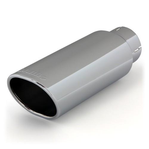 Banks Power Tailpipe Tip Kit - SS Obround Angle Cut - Chrome - 3in Tube - 3.75in X 4.5in X 11.5in - 52908