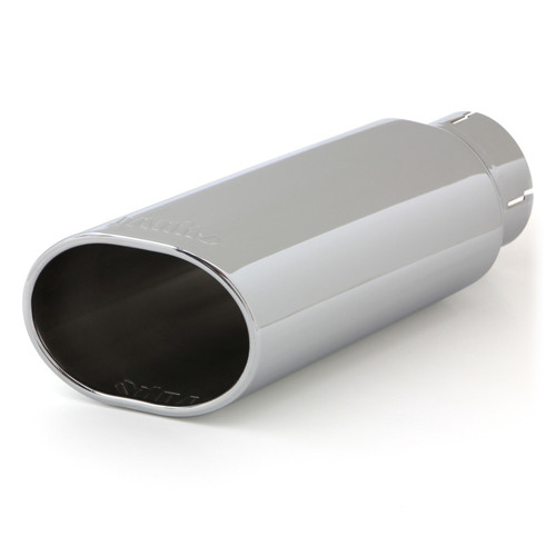Banks Power Tailpipe Tip Kit - SS Obround Slash Cut - 3.5in Tube - 4.38in X 5.25in X 13.38in - 52918