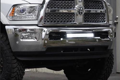 Cali Raised 10-18 Dodge Ram 2500/3500 22 Bumper Hidden Led Light Bar Brackets Kit For - W/ 5D Opti - CR2558