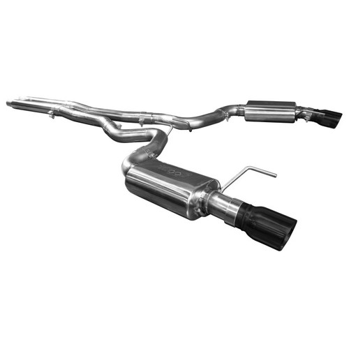 Kooks 3" Catback Exhaust H-Pipe w. Black Tips - OEM Connection - 15-17 Mustang GT S550