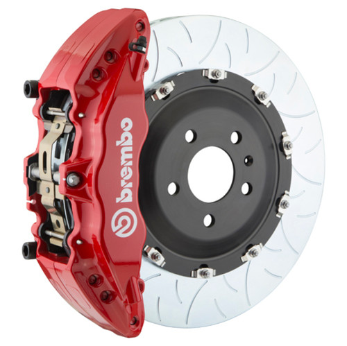 Brembo 05-08 LR3/05-13 Range Rover Sport Fr GT BBK 6Pist Cast 2pc 380x34 2pc Rotor Slot Type3-Red - 1J3.9005A2