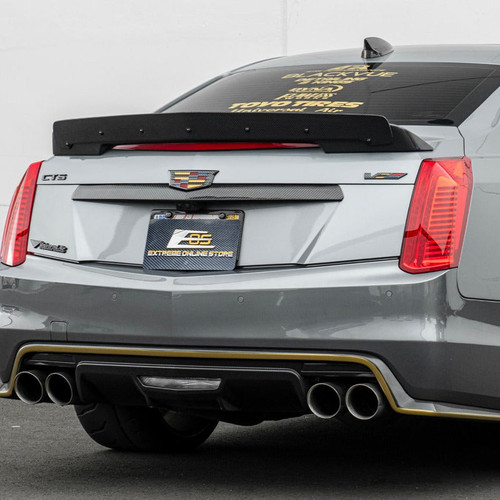 EOS Carbon Fiber Rear Spoiler w. Carbon Wickerbill - 16-19 CTS-V