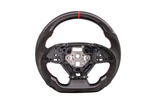 EOS Carbon Fiber Steering Wheel w. Alcantara w/o Button Cover - 16-24 Camaro SS / ZL1