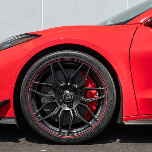 EOS Extended Splash Guards - Front - HydroDip Carbon - C8 Corvette Z06