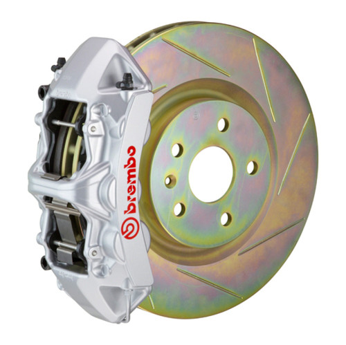 Brembo 10-15 Camaro V6 Front GT BBK 6 Piston Cast 355x32 1pc Rotor Slotted Type-1-Silver - 1N5.8001A3