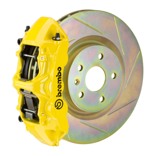 Brembo 10-15 Camaro V6 Front GT BBK 6 Piston Cast 355x32 1pc Rotor Slotted Type-1- Yellow - 1N5.8001A5