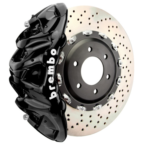 Brembo 25+ BMW X3 M50 xDrive (G45) Front GT BBK 8 Piston Cast 412x38 2pc Rotor Drilled - Black - 1Q1.9638A1