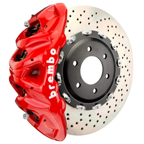 Brembo 25+ BMW X3 M50 xDrive (G45) Front GT BBK 8 Piston Cast 412x38 2pc Rotor Drilled - Red - 1Q1.9638A2