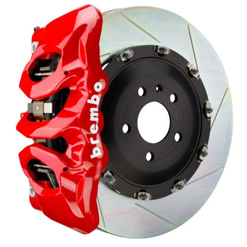 Brembo 24+ BMW M30i/530i XDrive Front GT BBK 6 Piston Cast 380x34 2pc Rotor Slotted Type-1 - Red - 1T2.9039A2