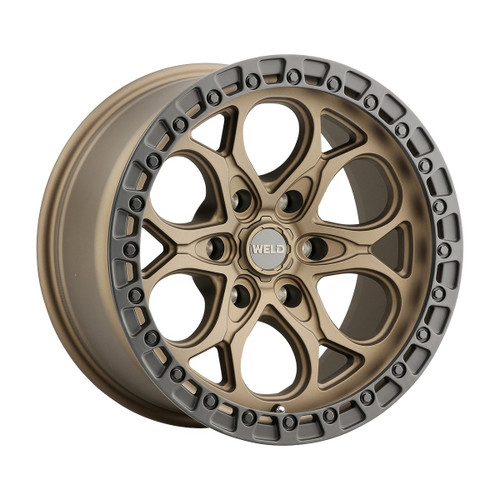 Weld Ledge 6 W106 20x11 / 6x139.7 / -44 Offset / Satin Bronze w. Satin Black Ring