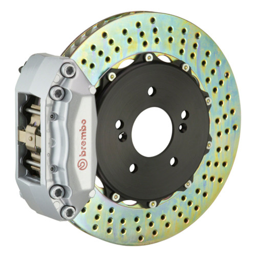 Brembo 98-02 Z3 M-Coupe/Roadster Rear GT BBK 4 Piston Cast 2pc 328x28 2pc Rotor Drilled-Black - 2C1.6005A1