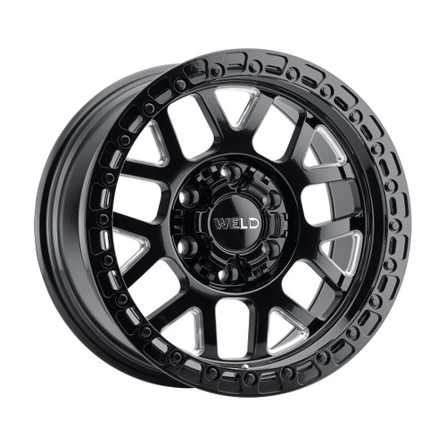 Weld Cinch W105 Wheel 17x9 / 6x135 / +0 Offset / Gloss Black Milled