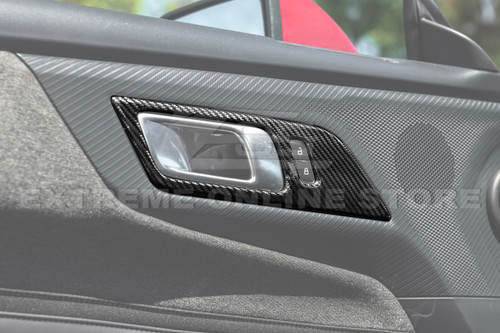 EOS Interior Door Handle Covers - Carbon Fiber - 2024+ Mustang S650 EOS Interior Door Handle Covers - Carbon Fiber - 2024+ Mustang S650
