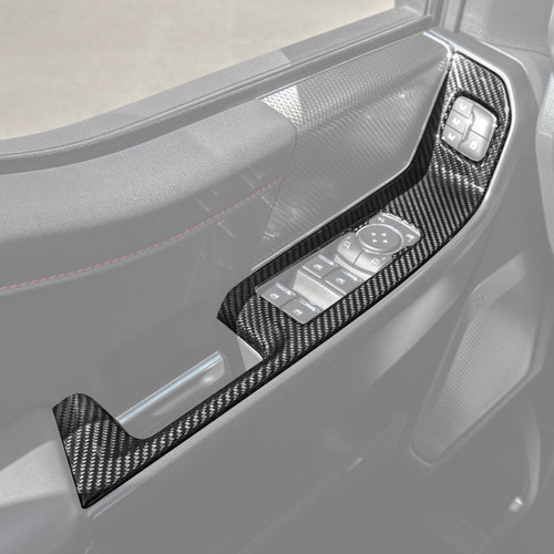 EOS Carbon Fiber Window Switch Covers - 2021+ Ford F-150 & Raptor (VENT-1002-BKCF) EOS Carbon Fiber Window Switch Covers - 2021+ Ford F-150 & Raptor (VENT-1002-BKCF)