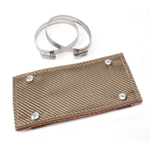 DEI Pipe Shield w/Stainless Steel Clamps - 4in x 8in - Titanium - 10453