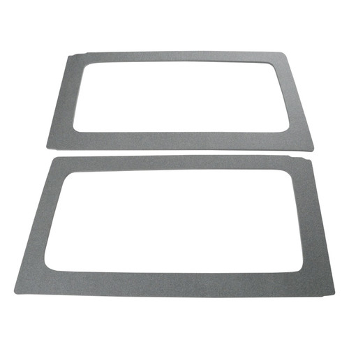 DEI 11-18 Jeep Wrangler JK 2-Door Boom Mat Rear Side Window Trim - 2 Piece - Gray - 50153