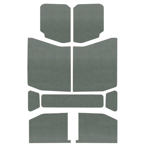 DEI 18-23 Jeep Wrangler JL 4-Door Boom Mat Headliner - 9 Piece - Gray - 50169