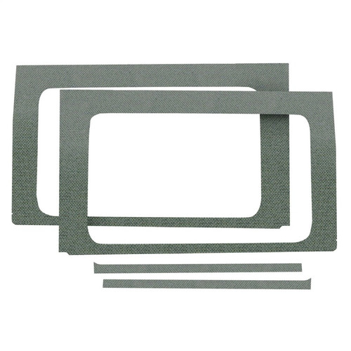DEI 18-23 Jeep Wrangler JL 4-Door Boom Mat Rear Side Window Trim - 4 Piece - Gray - 50174