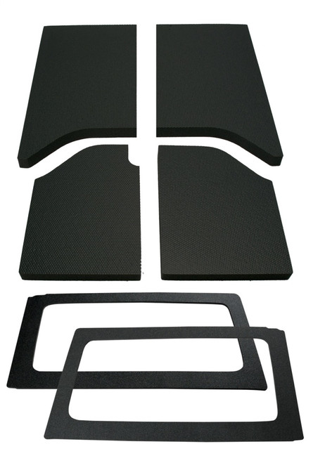 DEI 11-18 Jeep Wrangler JK 2-Door Boom Mat Complete Headliner Kit - 6 Piece - Black - 50285