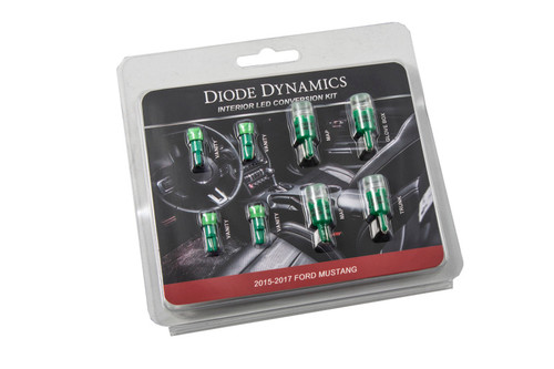 Diode Dynamics Mustang Interior Light Kit 15-17 Mustang Stage 1 - Green - DD0280