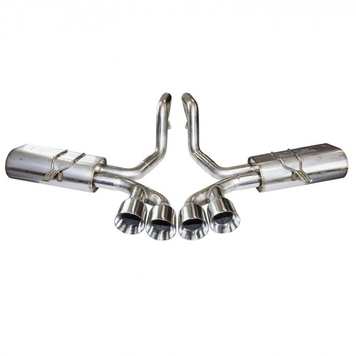 Kooks 3" Axleback Exhaust Kit w. Quad Tips - 97-04 Corvette C5