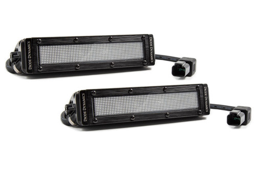 Diode Dynamics 6 In LED Light Bar Single Row Straight SS6 - White Flood Light Bar (Pair) - DD6032P