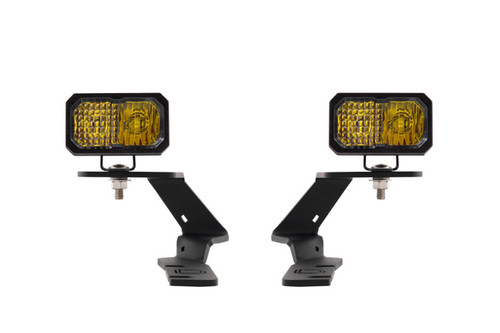 Diode Dynamics 19-21 Ford Ranger Stage Series 2in LED Ditch Light Kit - Sport Yellow Combo - DD6588