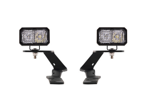 Diode Dynamics 19-21 Ford Ranger Stage Series 2in LED Ditch Light Kit - Pro White Combo - DD6589