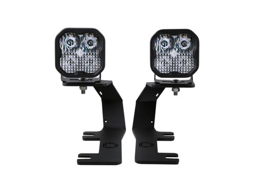 Diode Dynamics 14-19 Silverado/Sierra SS3 LED Ditch Light Kit Sport - White Combo - DD6655