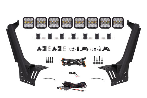 Diode Dynamics Jeep JL SS5 Sport CrossLink Windshield - White Combo Lightbar Kit - DD6821