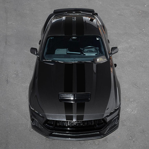 EOS Hood & Body Decal - Matte Black Stripes - 2024+ Mustang S650