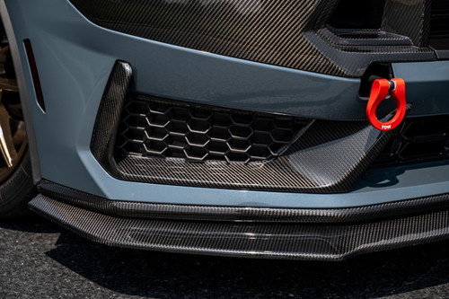 EOS Front Lower Grille Side Inserts - Carbon Fiber - 24+ Mustang Darkhorse S650 EOS Front Lower Grille Side Inserts - Carbon Fiber - 24+ Mustang Darkhorse S650