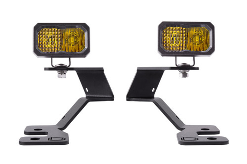 Diode Dynamics 2021 Ford Bronco Stage Series 2in LED Ditch Light Kit - Sport Yellow Pro Combo - DD7145
