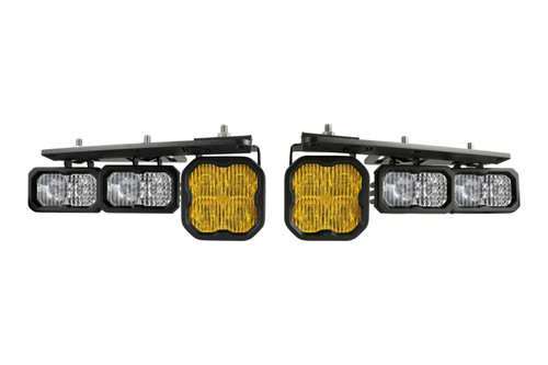 Diode Dynamics 21-Up Ford Bronco Stage Series Fog Pocket Kit - Yellow Max - DD7183