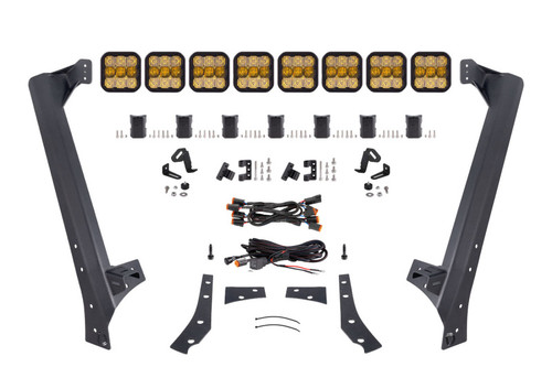 Diode Dynamics Jeep JK SS5 Sport CrossLink Windshield - Yellow Combo Lightbar Kit - DD7225