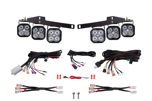 Diode Dynamics 17-20 Ford Raptor SS3 LED Fog Light Kit - White Max - DD7360