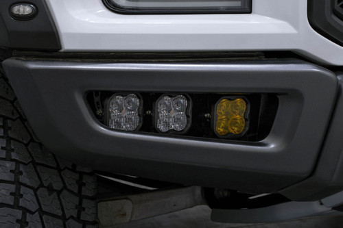 Diode Dynamics 17-20 Ford Raptor SS3 LED Fog Light Kit - Yellow Max - DD7361