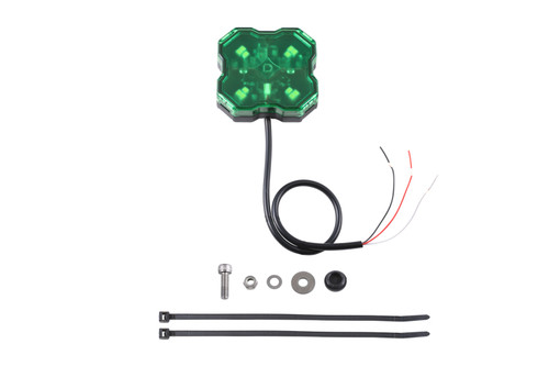 Diode Dynamics Stage Series Single Color LED Rock Light - Green Hookup (one) - DD7432