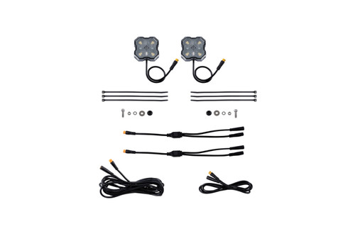 Diode Dynamics Stage Series Single Color LED Rock Light - White Diffused M8 (2-pack) - DD7456