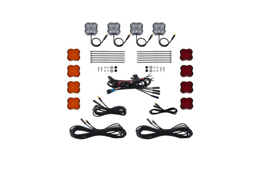Diode Dynamics Single-Color Rock Light Installer Kit (4-pack) - DD7738