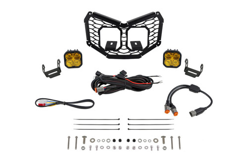 Diode Dynamics 17-24 Can-Am Maverick X3 Stage Series LED Grille Kit - Sport Yellow Combo - DD7879