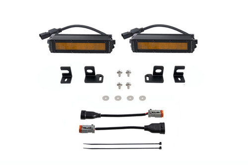 Diode Dynamics 2024+ Toyota Tacoma SS6 LED Fog Light Kit - Amber Wide - DD7932