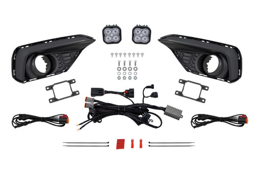 Diode Dynamics 2025 Ford Mustang EcoBoost SS3 Add-On Fog Lamp Kit  White Sport - DD7961