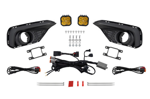 Diode Dynamics 2026 Ford Mustang EcoBoost SS3 Add-On Fog Lamp Kit  Yellow Sport - DD7962