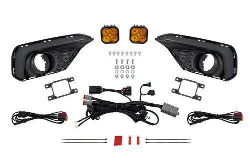 Diode Dynamics 2030 Ford Mustang EcoBoost SS3 Add-On Fog Lamp Kit  Yellow Max - DD7966