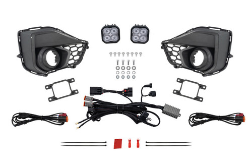 Diode Dynamics 2028 Ford Mustang GT SS3 Add-On Fog Lamp Kit White Pro - DD7972