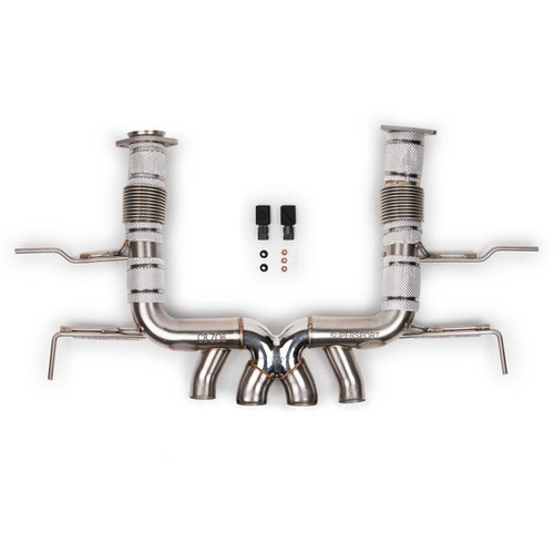 c.s36 FabSpeed Supersport X-Pipe Cat-Back Exhaust System - OEM Tips - C8