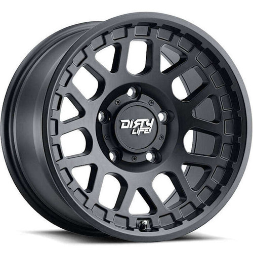 Dirty Life 9306 Mesa 17x9 / 6x139.7 BP / -12mm Offset / 106mm Hub Matte Black Wheel - 9306-7983MB12
