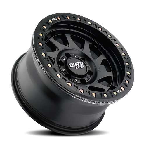 Dirty Life 9313 Enigma Race 17x9 / 6x135 BP / -12mm Offset / 87.1mm Hub Matte Black Wheel - 9313-7936MB12