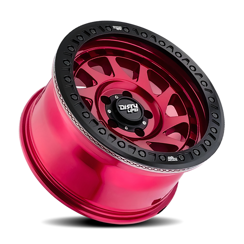 Dirty Life 9313 Enigma Race 17x9 / 6x139.7 BP / -38mm Offset / 106mm Hub Crimson Candy Red Wheel - 9313-7983R38